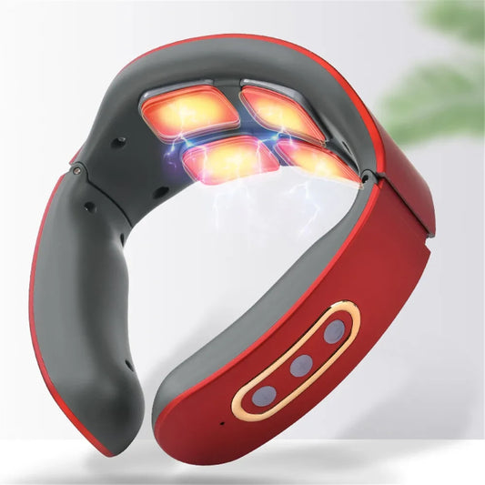Portable Cervical Massager with Heat and Electrotherapy